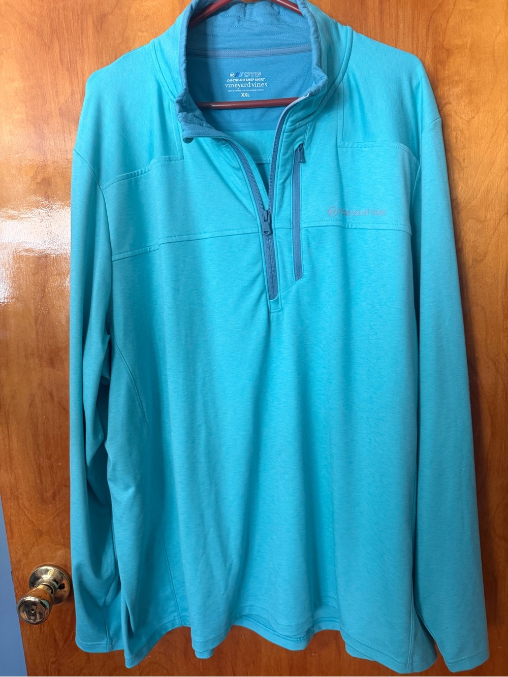Vineyard Vines Teal On-The-Go Shirt XXL